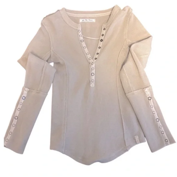 🆕WOT Free People Henley in Oatmeal - Picture 11 of 11